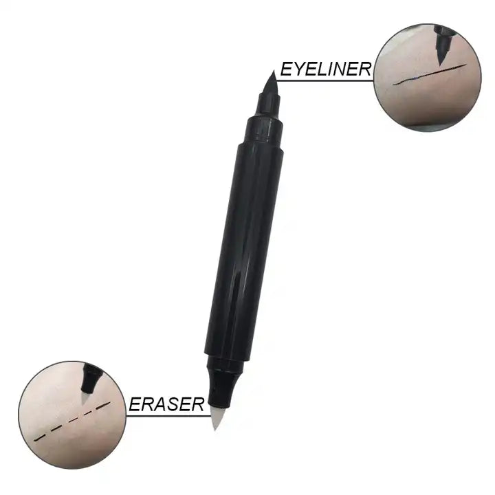 Double ended eyeliner with eraser